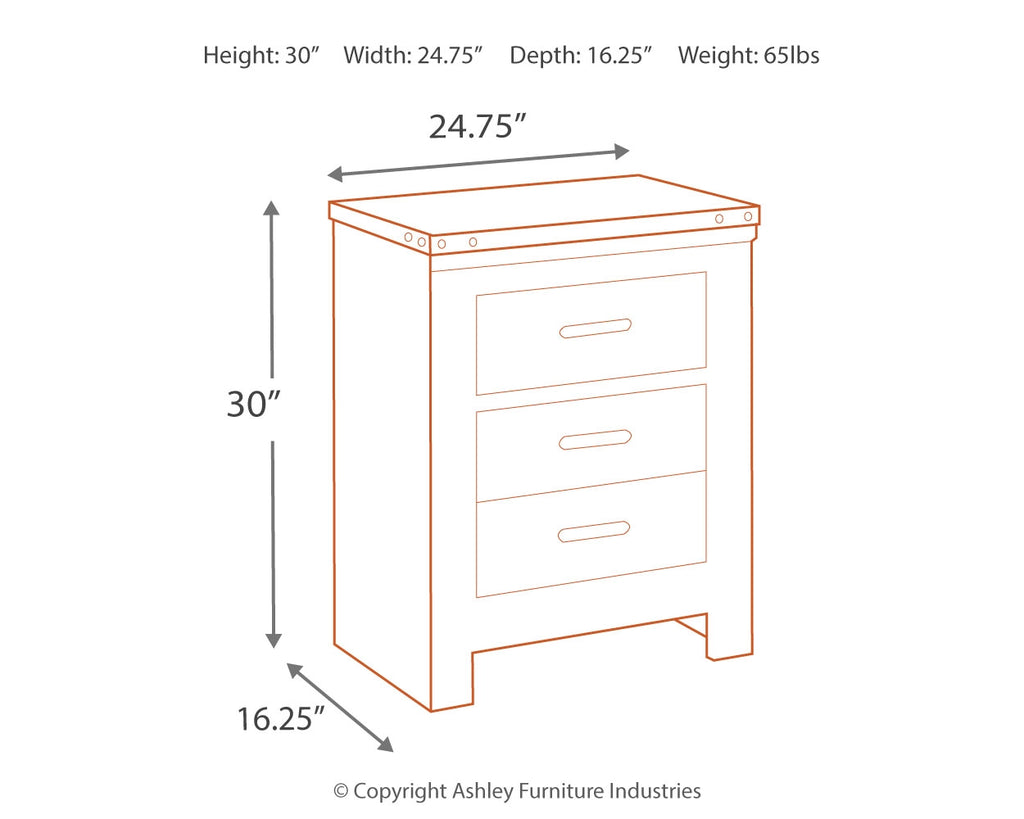 Wynnlow Two Drawer Night Stand
