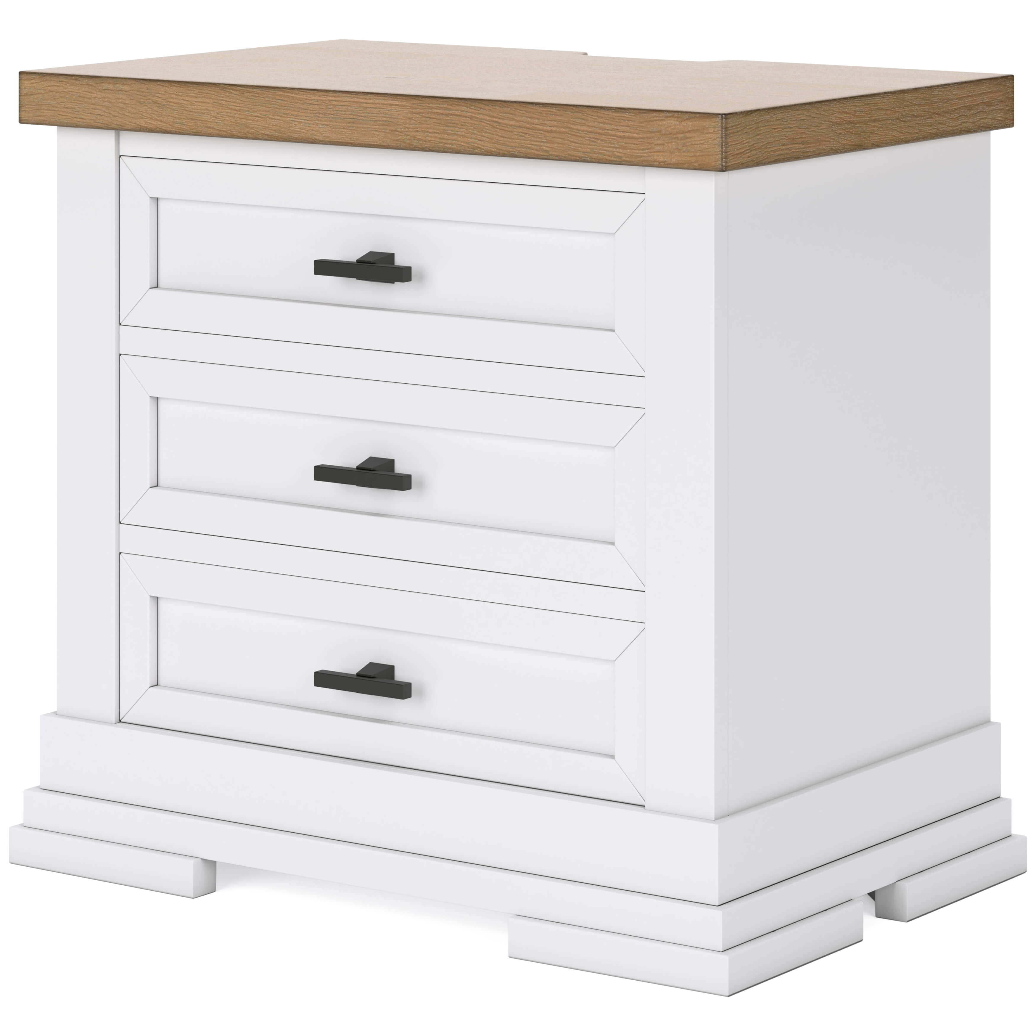 Ashbryn Three Drawer Night Stand