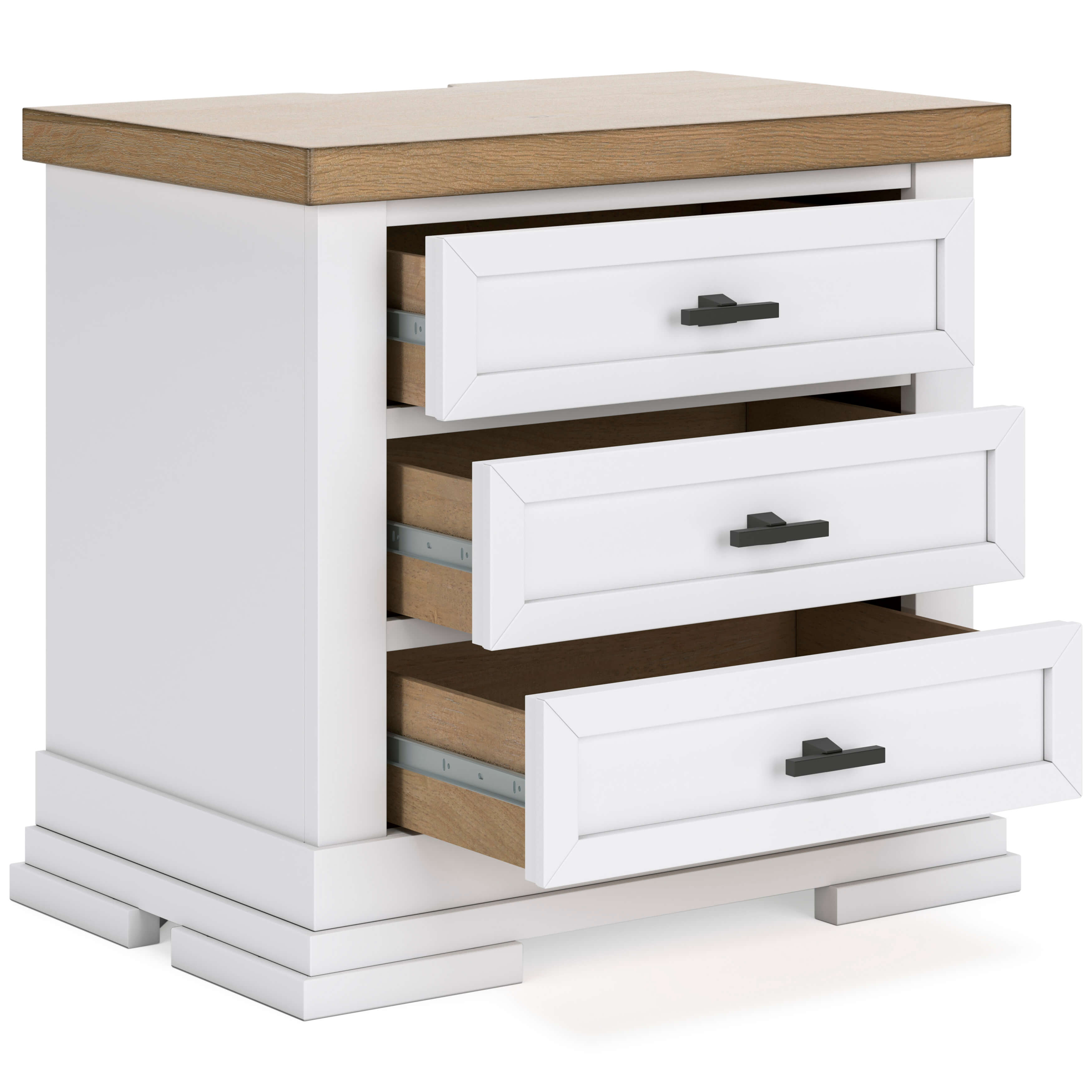 Ashbryn Three Drawer Night Stand