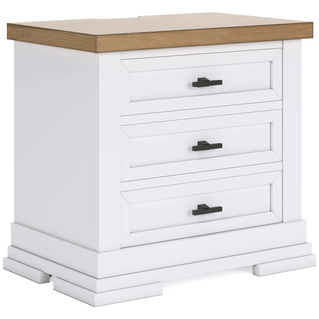 Ashbryn Three Drawer Night Stand