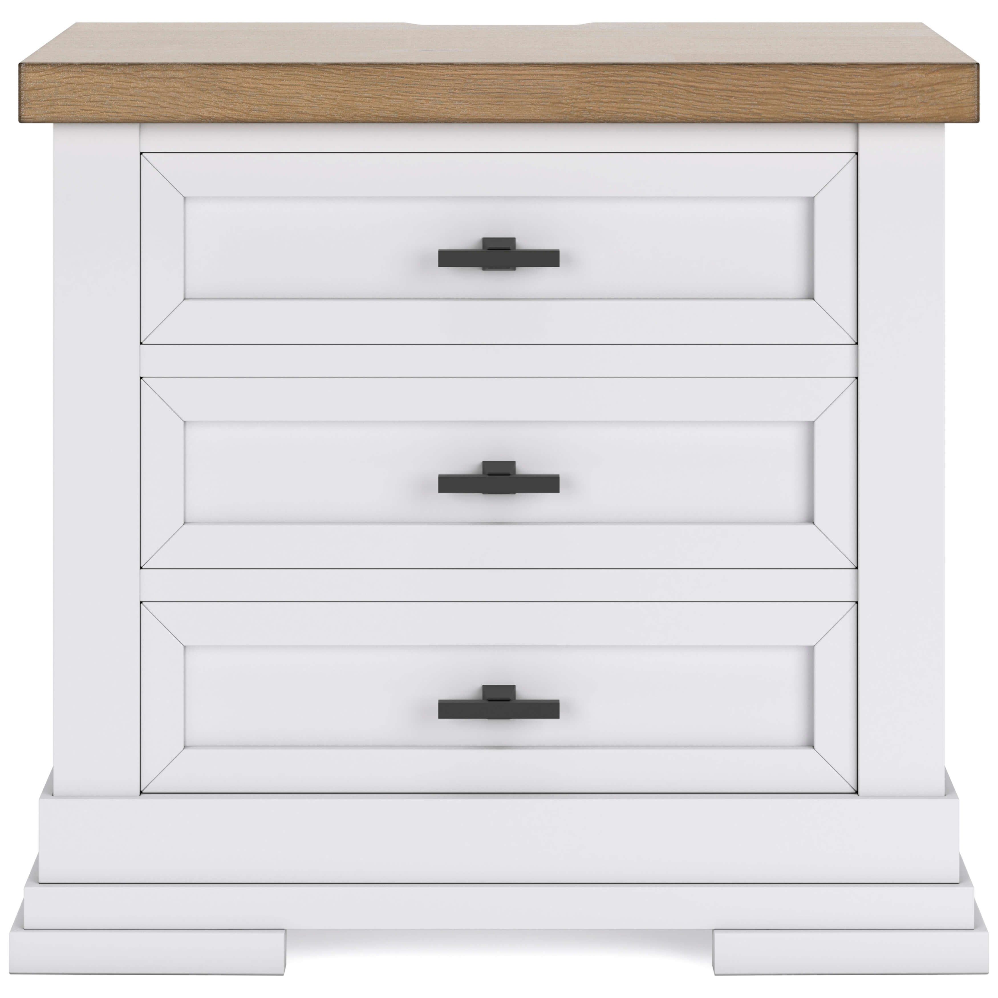 Ashbryn Three Drawer Night Stand