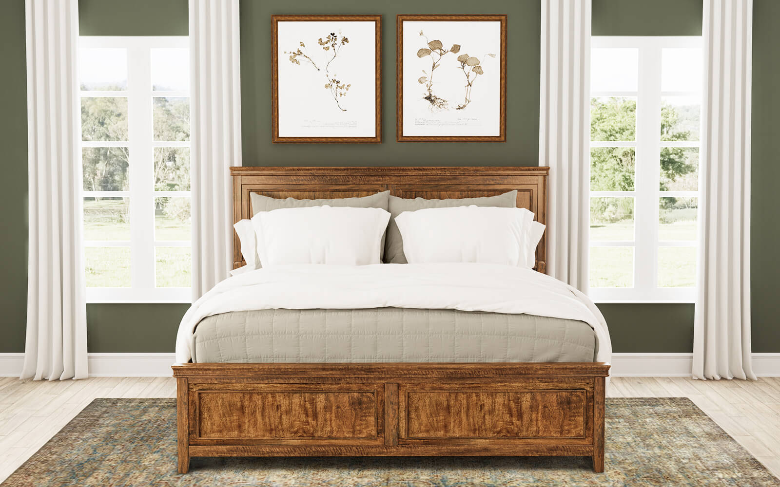 Bandalier Queen Panel Bed