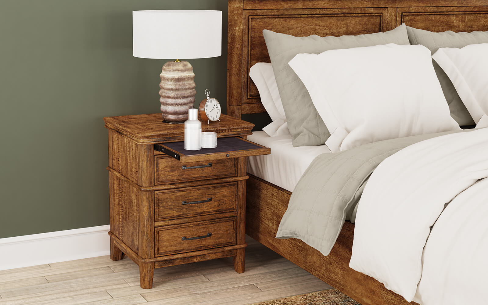 Bandalier 3 Drawer Nightstand