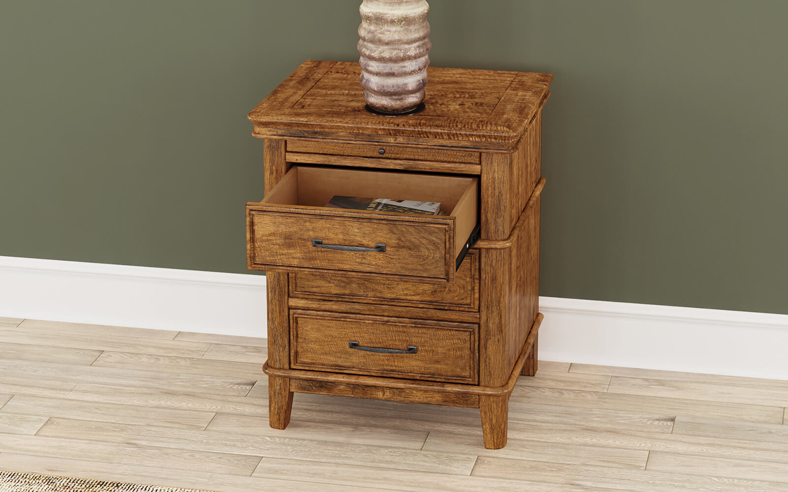 Bandalier 3 Drawer Nightstand