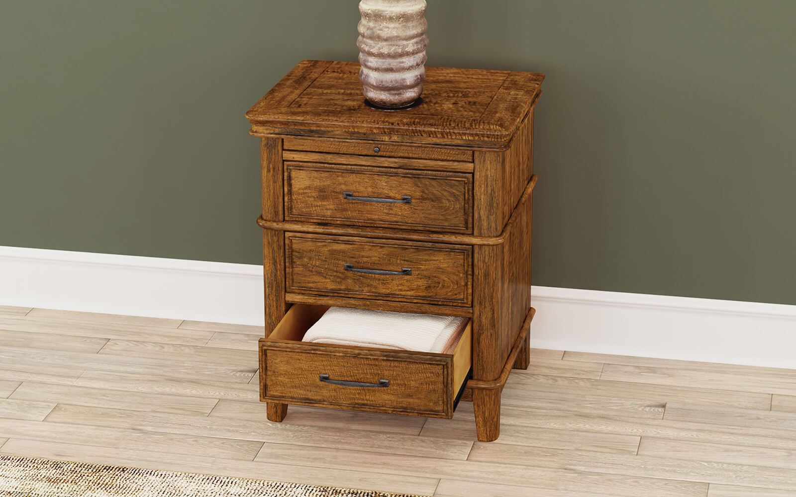 Bandalier 3 Drawer Nightstand