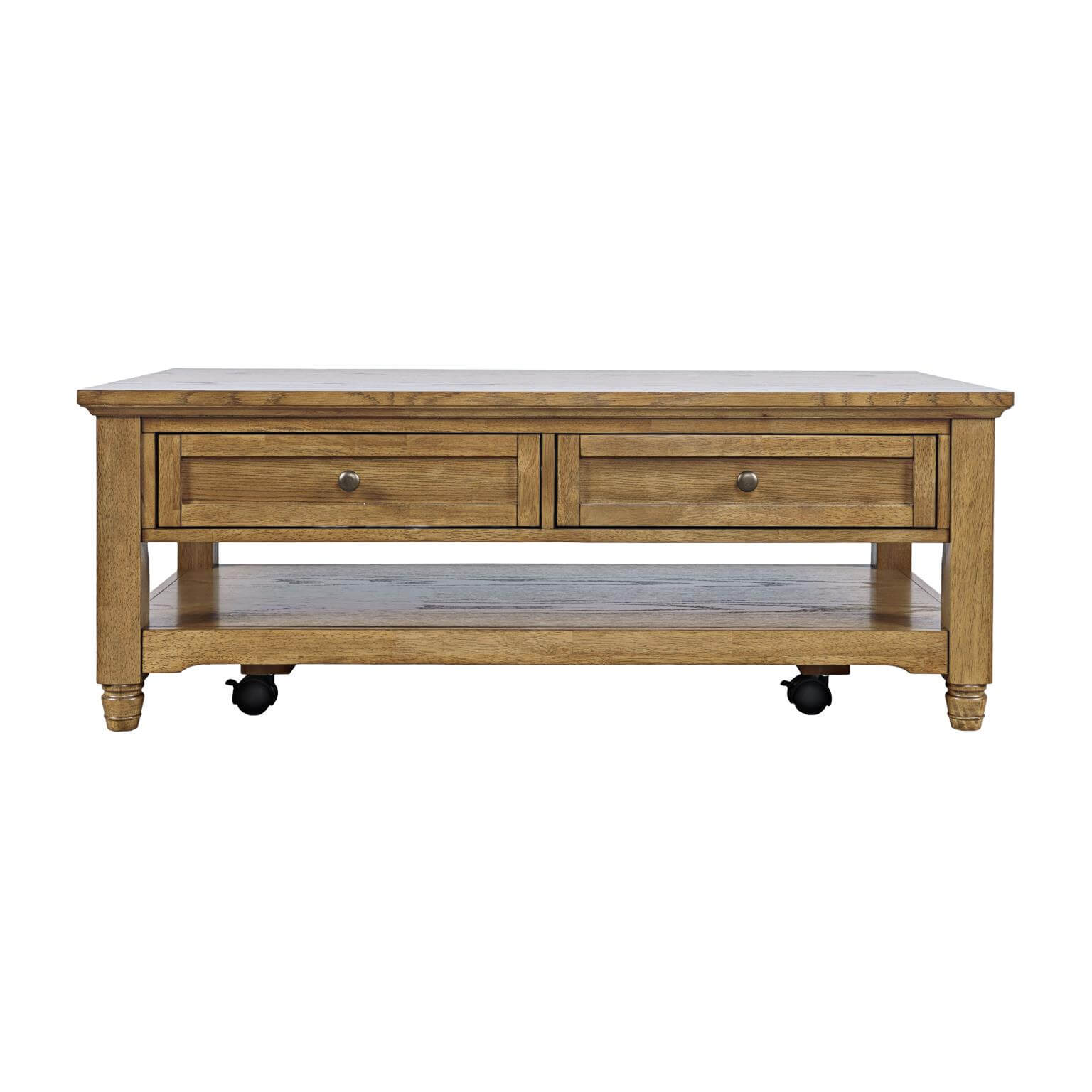 Brentwood Castered Leg Cocktail Table - Cascade Oak AS-IS Top