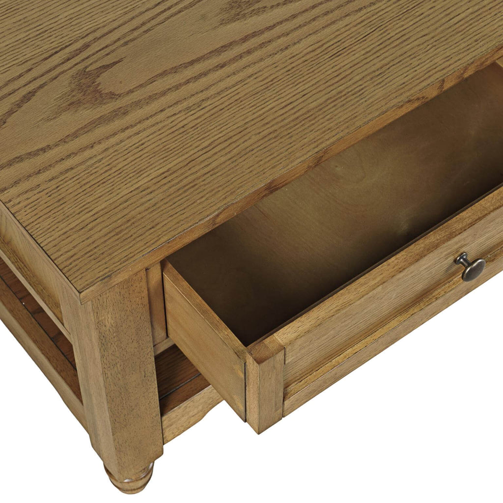 Brentwood Castered Leg Cocktail Table - Cascade Oak AS-IS Top