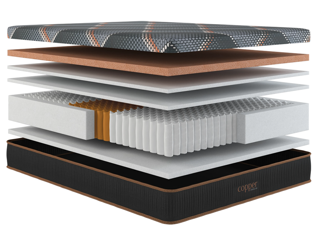 Copper Hybrid Firm Smoothtop Split Head