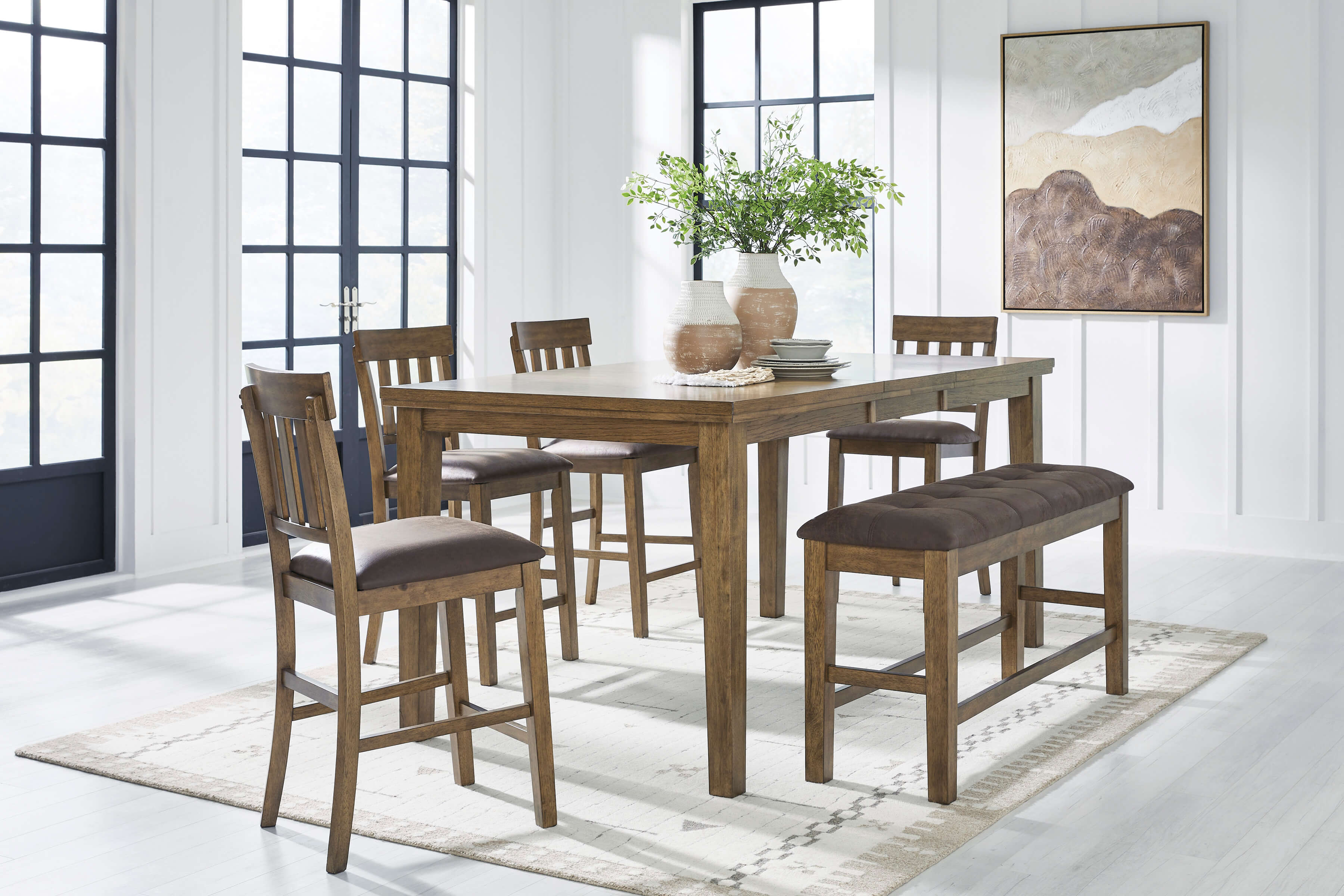 Urbinforte Counter Butterfly Table 6 pc Set