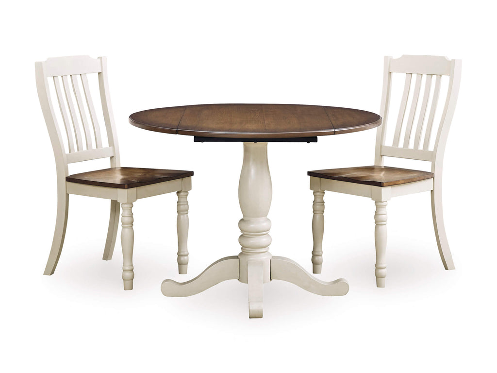 Wirloni Round Drop Leaf Table Set