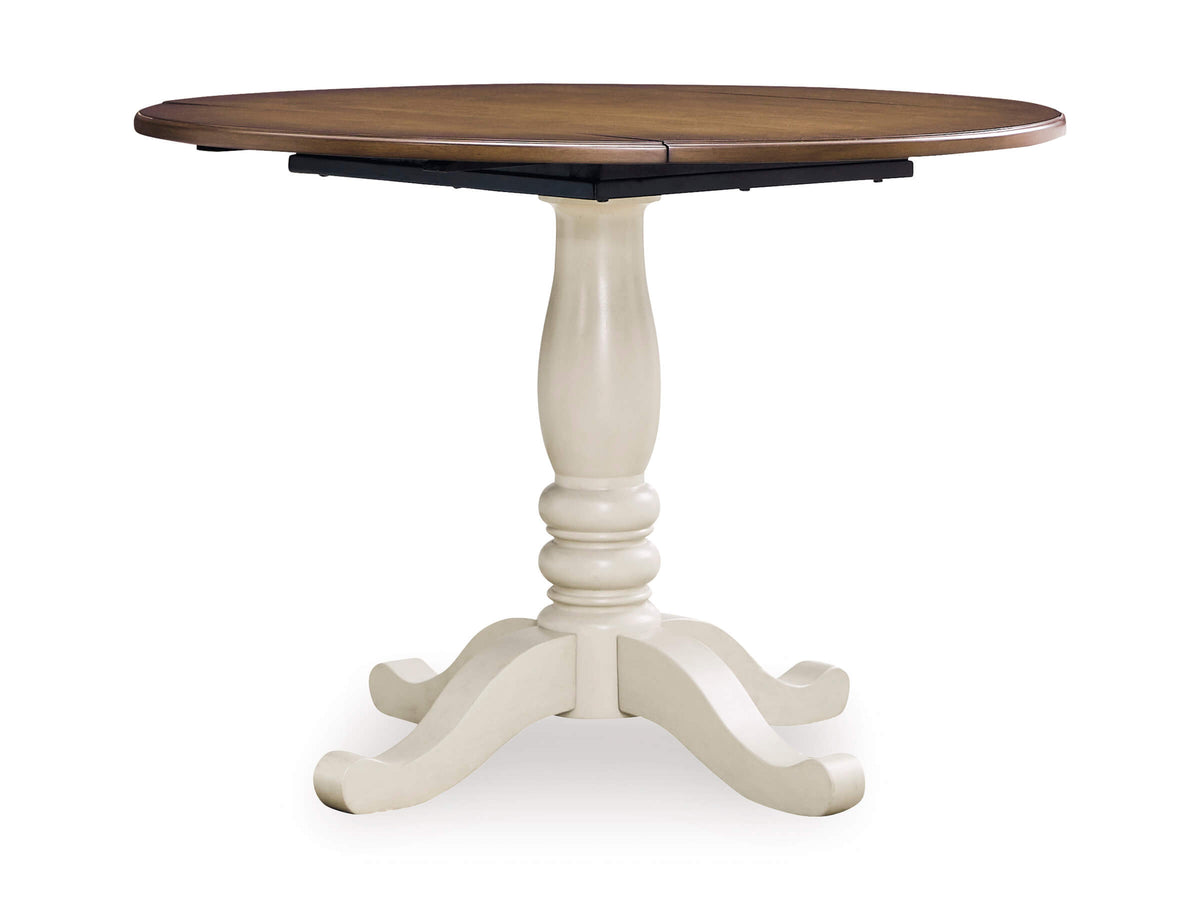 Wirloni Round Drop Leaf Table Set