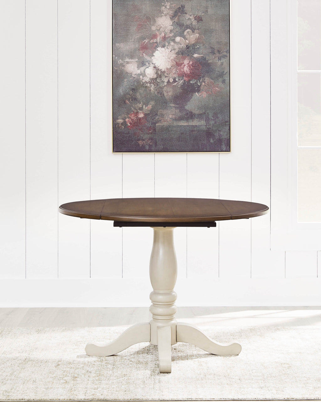 Wirloni Round Drop Leaf Table Set