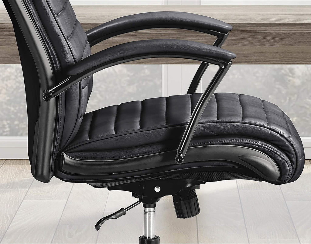 Parker House DC#370 Black Leather Desk Chair