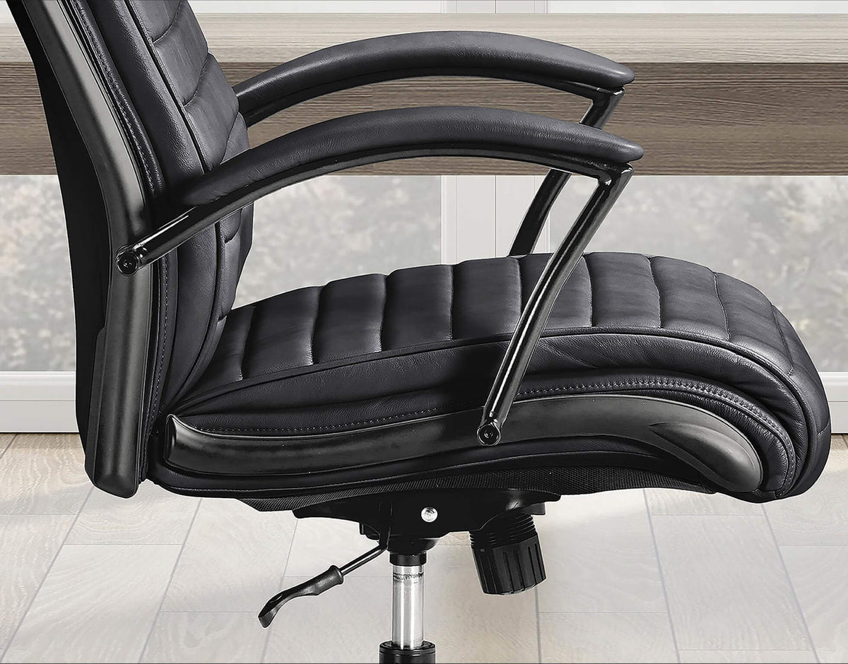 Parker House DC#370 Black Leather Desk Chair