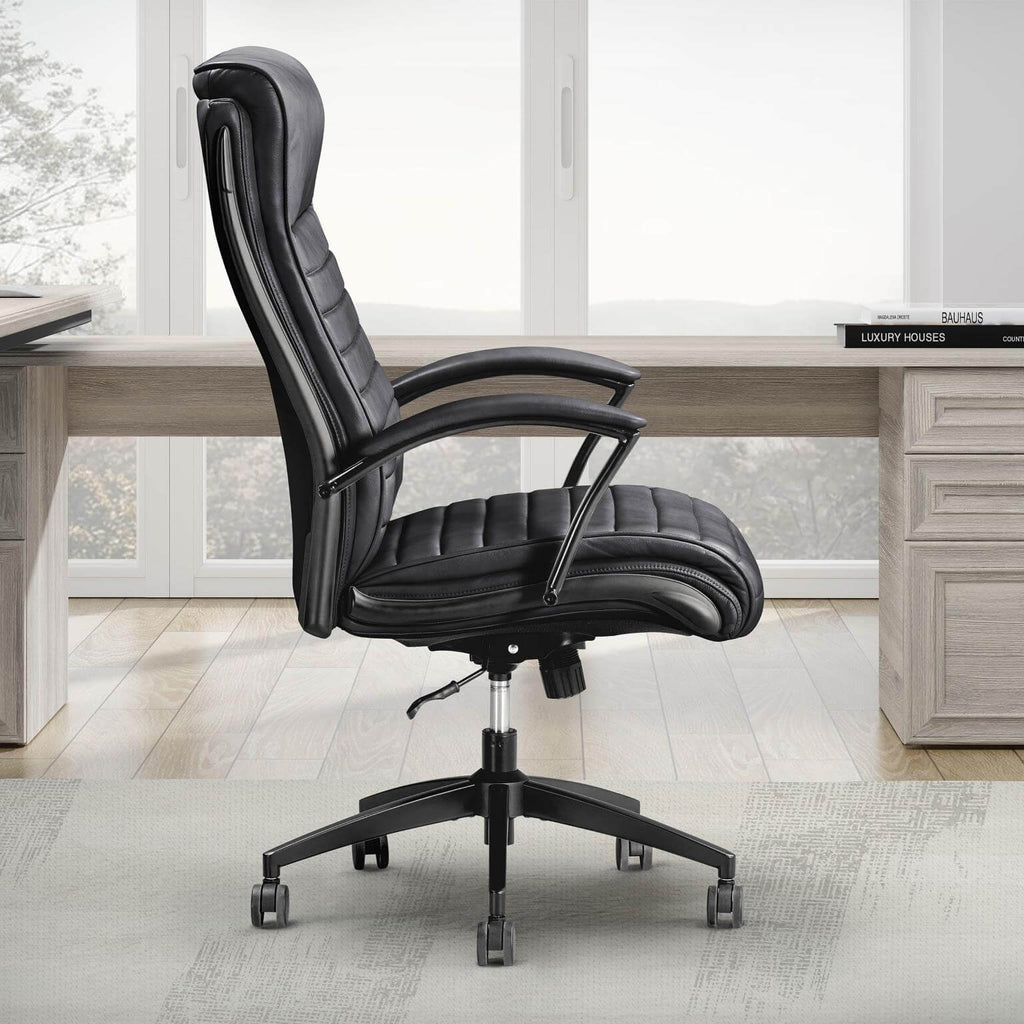 Parker House DC#370 Black Leather Desk Chair