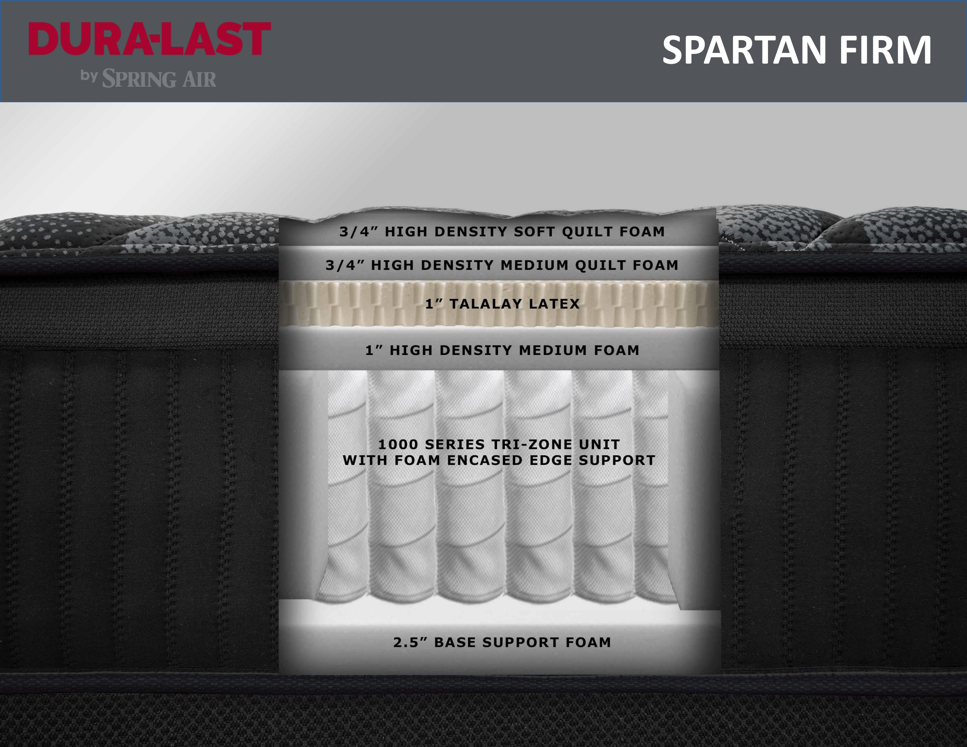Spring Air Dura-Last Spartan Firm