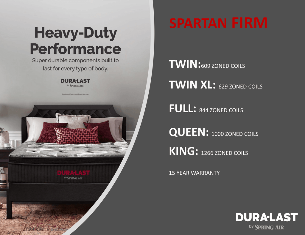 Spring Air Dura-Last Spartan Firm