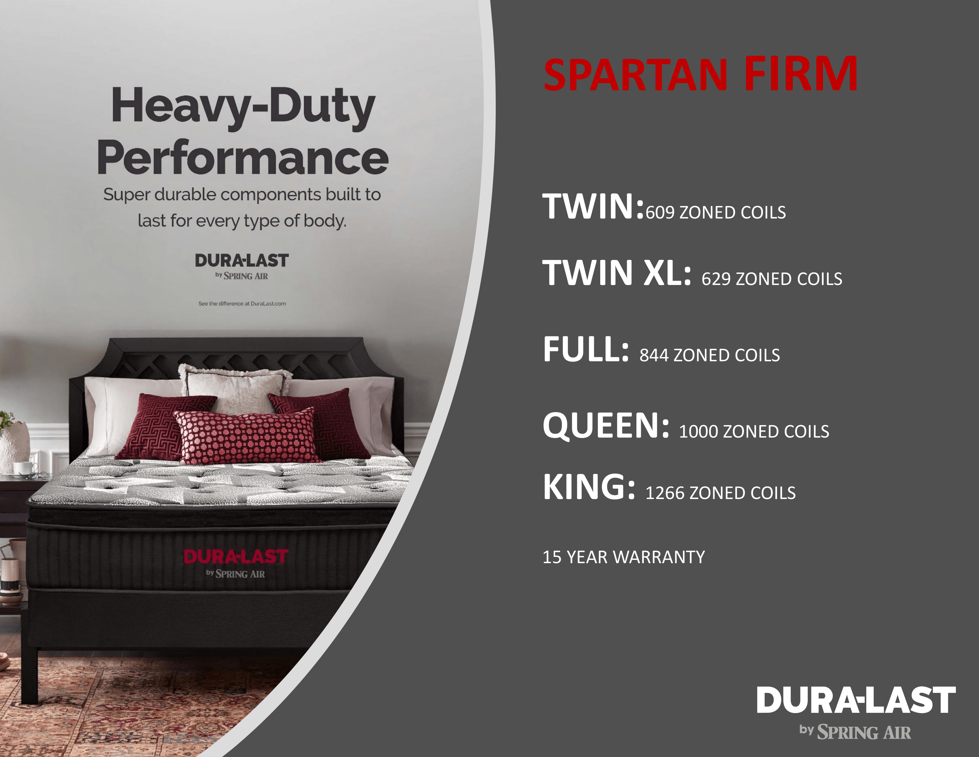 Spring Air Dura-Last Spartan Firm