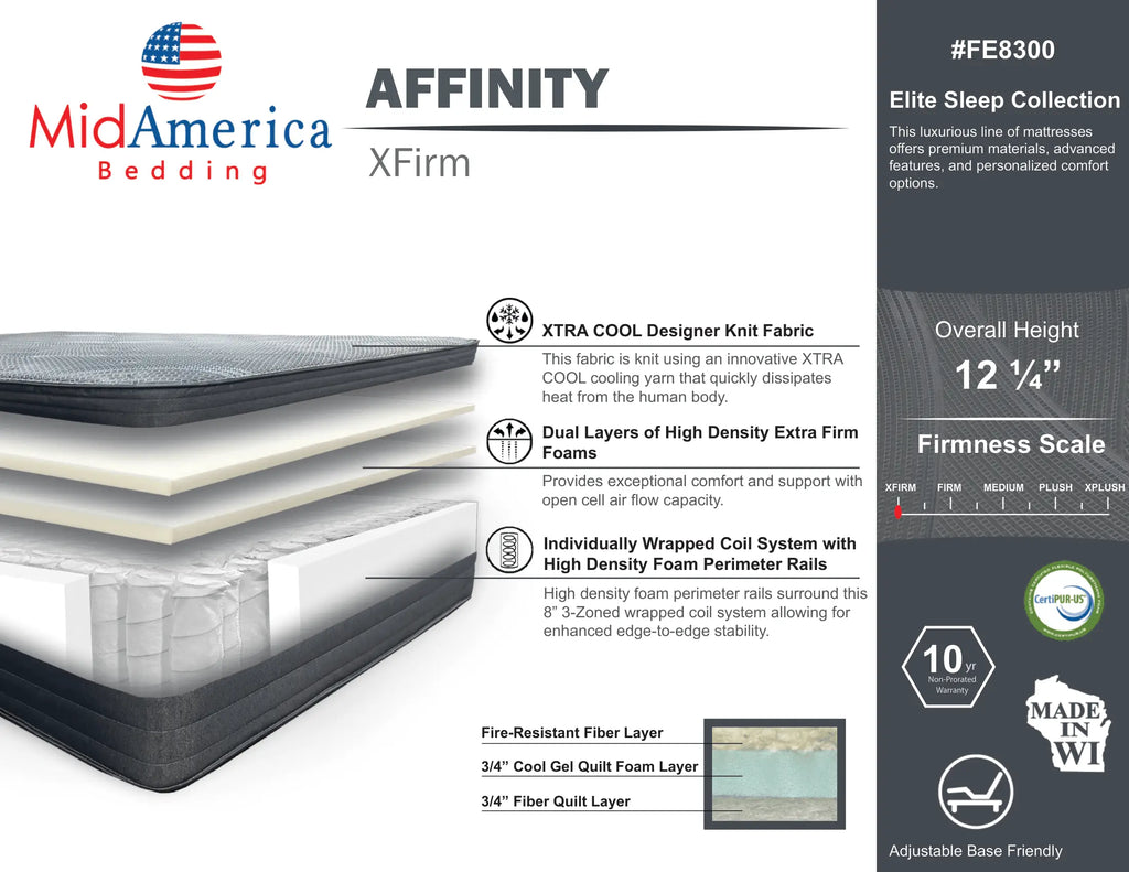 MidAmerica Affinity X-Firm Mattress