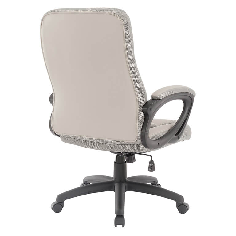 Faux Leather Managers Chair in Taupe