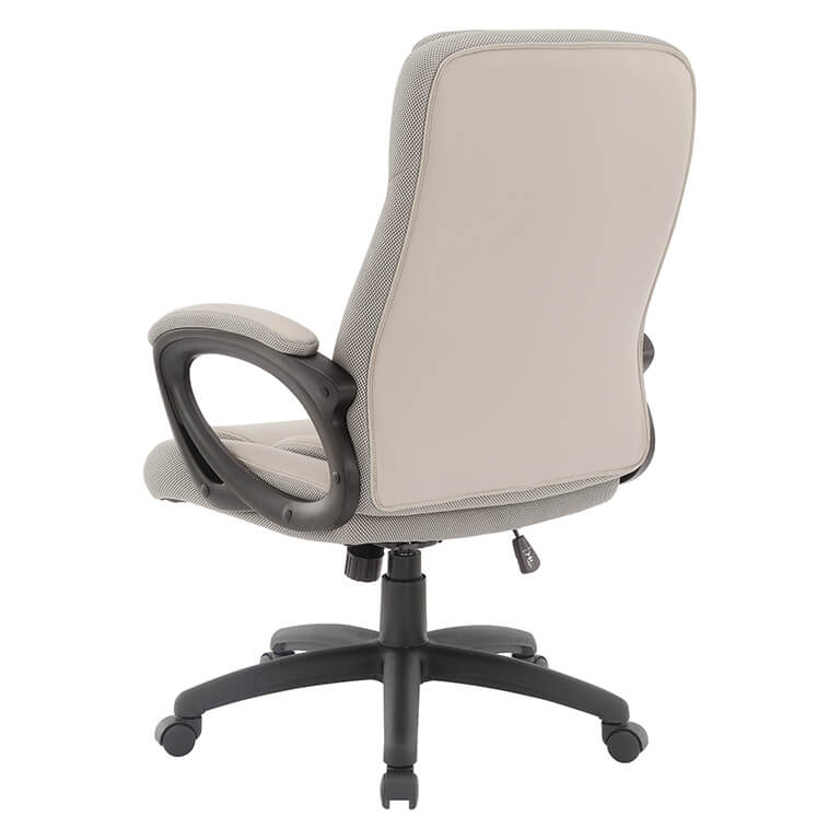 Faux Leather Managers Chair in Taupe