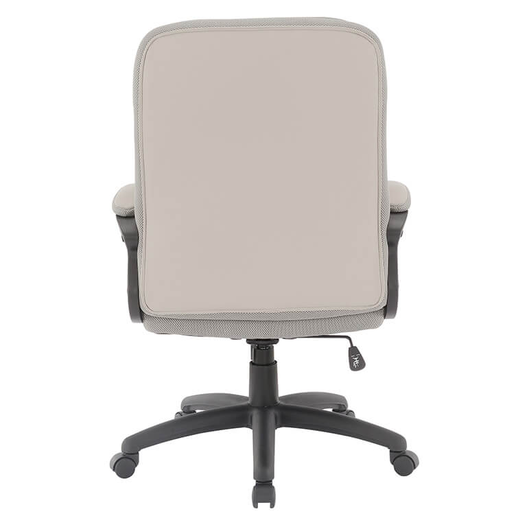 Faux Leather Managers Chair in Taupe