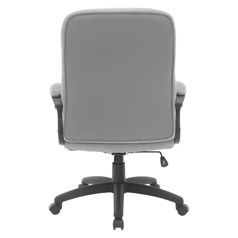 Faux Leather Manager's Chair with Padded Arms and Back