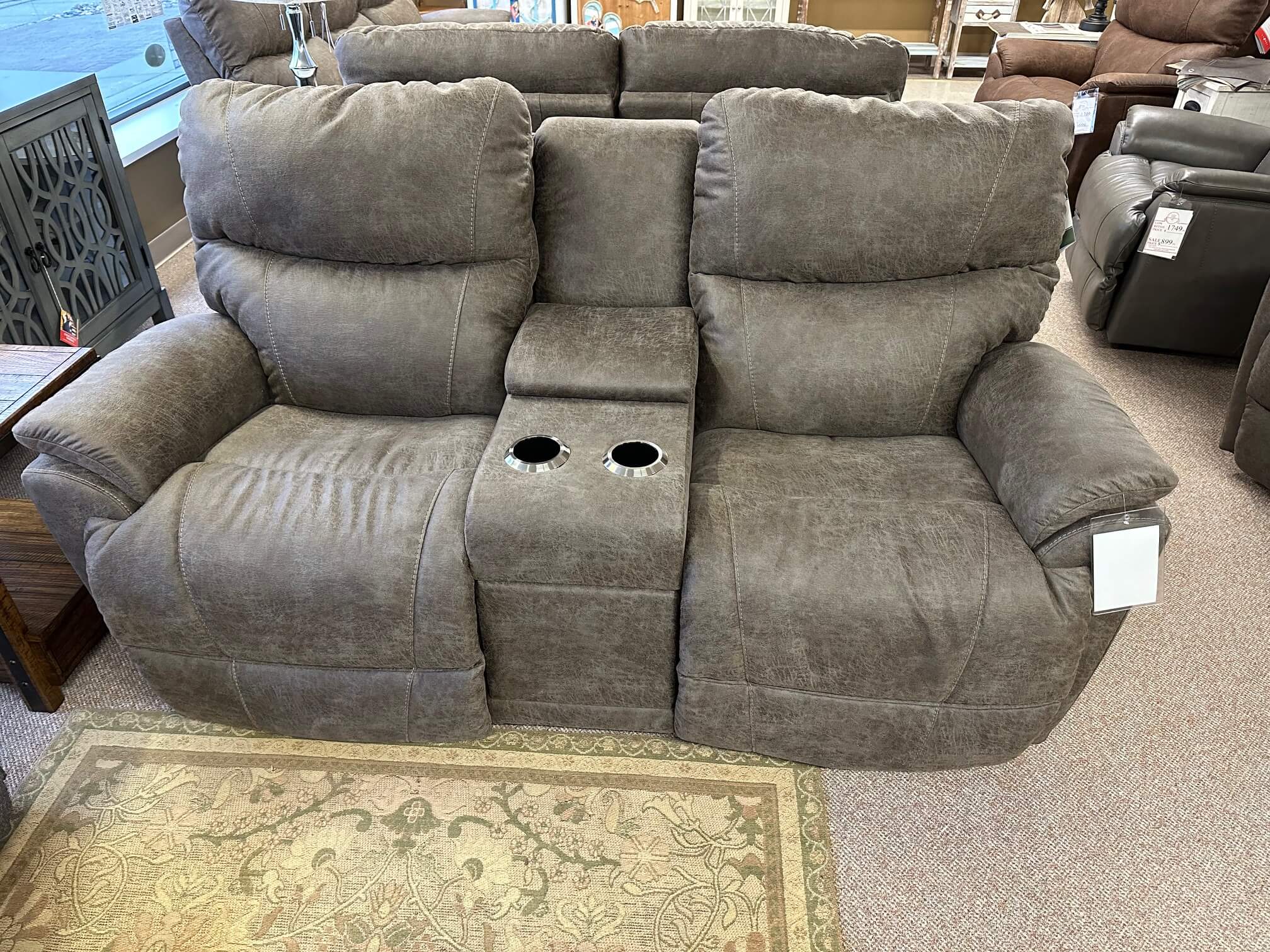 La-Z-Boy Trouper iClean Reclining Loveseat w/ Console