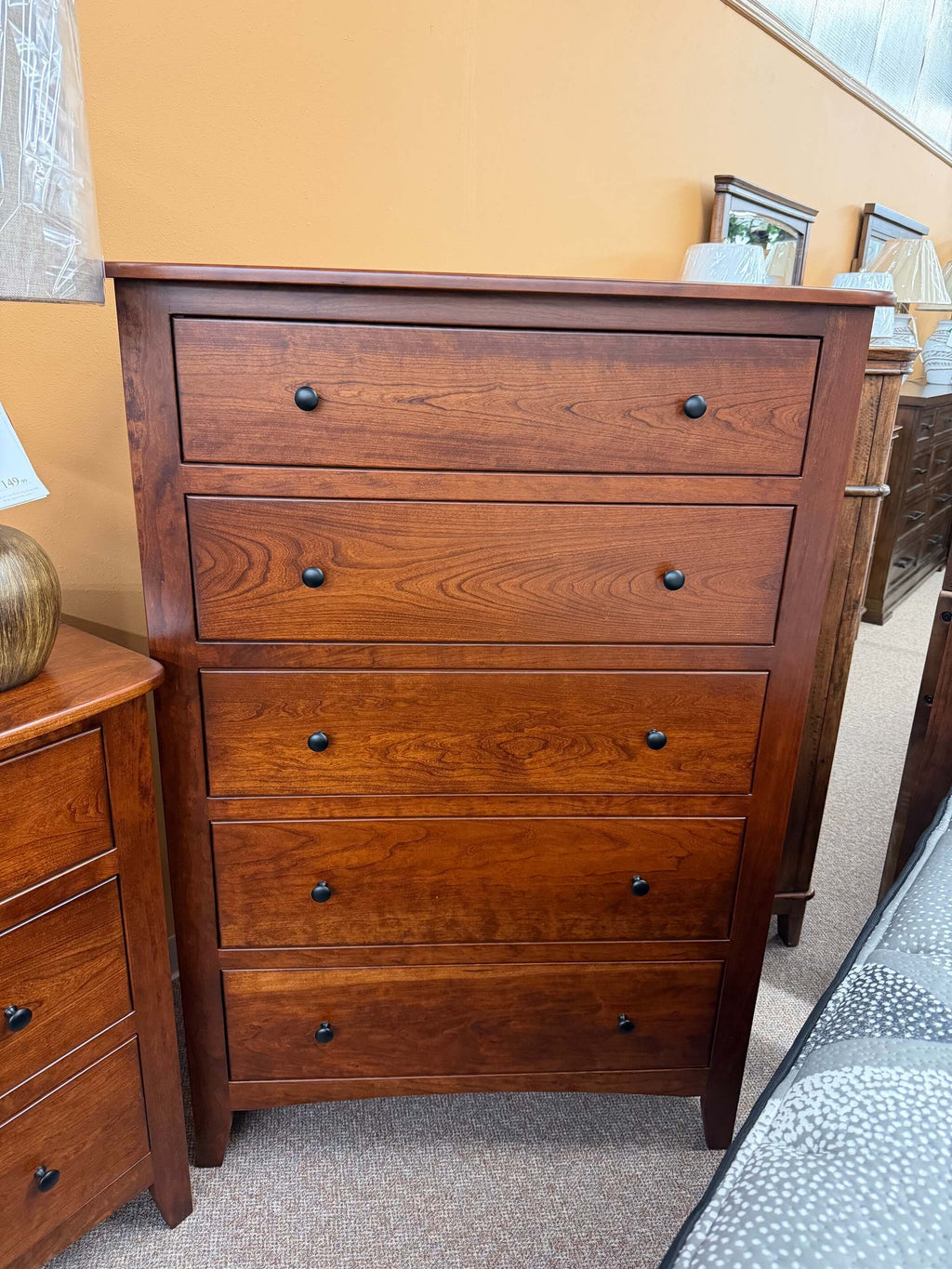 Amish Sunrise Carlston 5 Drawer Chest