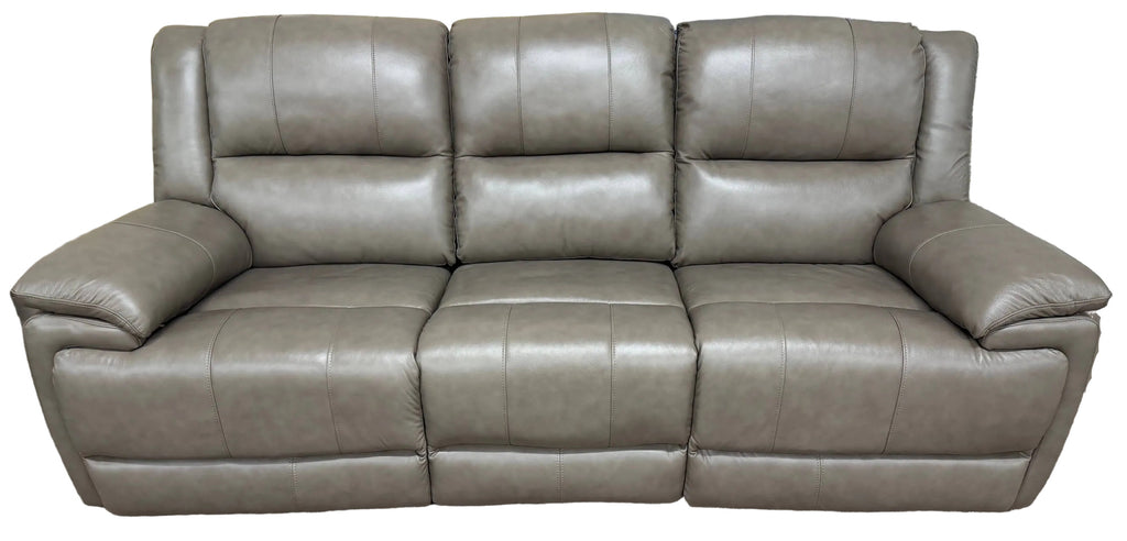 Leather Power Reclining Sofa With Power Headrests