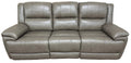 Leather Power Reclining Sofa With Power Headrests