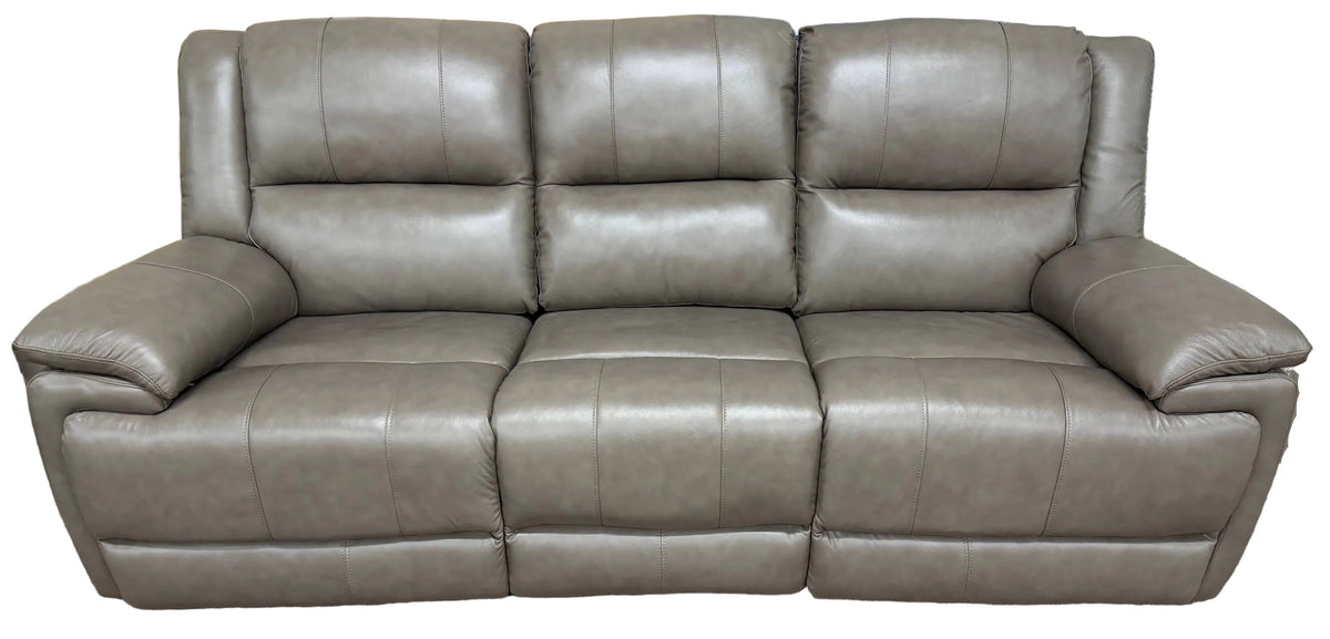 Leather Power Reclining Sofa With Power Headrests