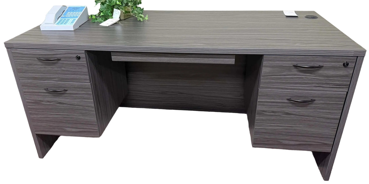 Office Star Napa 66" Desk in Slate Gray