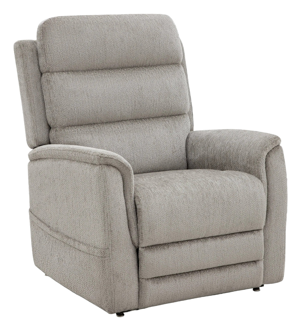 MotoMotion Power Lift Recliner in Santorini Ash W/ Heat & Massage