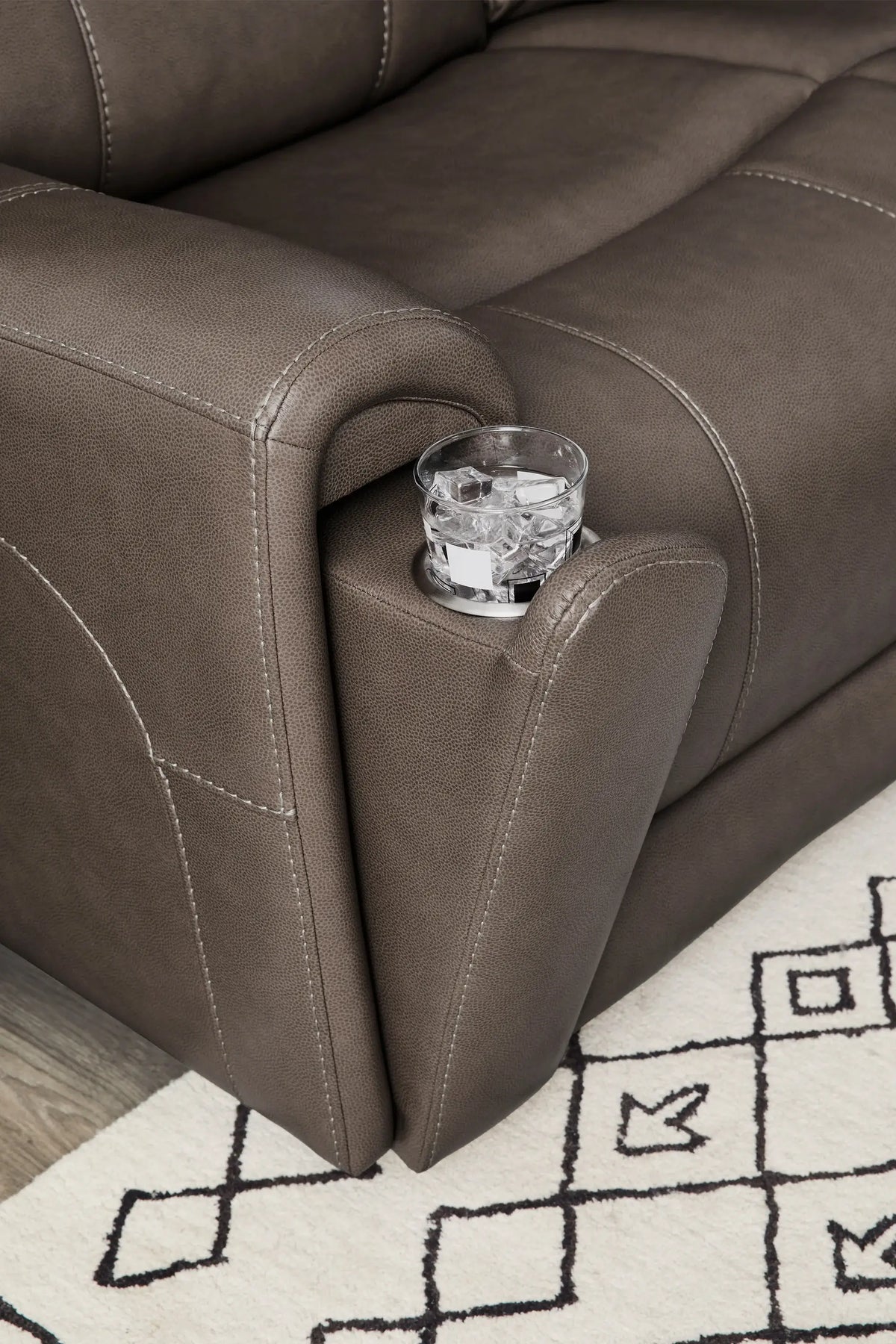 Hancok Bette Hazel Power Zero Gravity W/ Drop Down Table Sofa