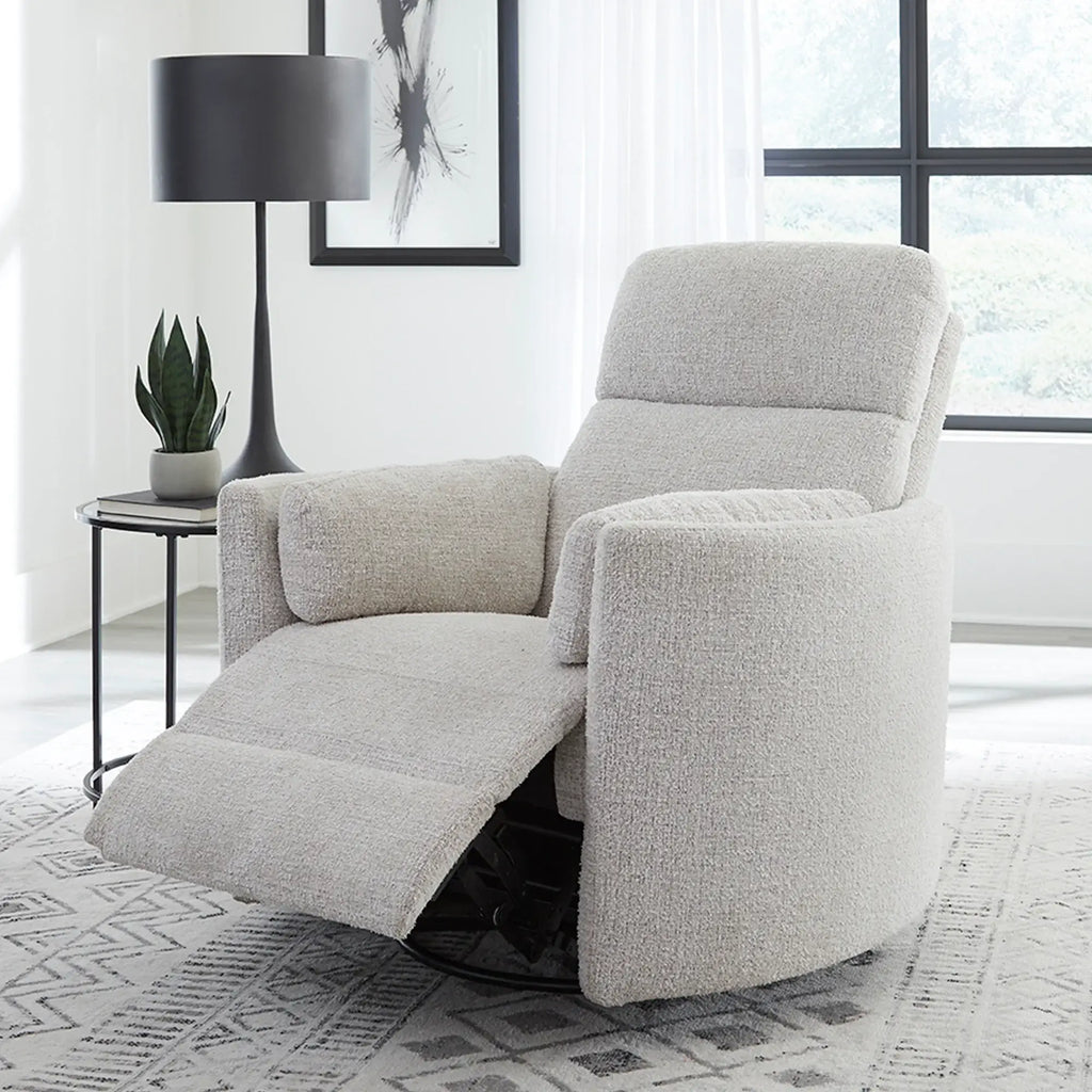 RADIUS ANGORA LINEN Manual Swivel Glider Recliner