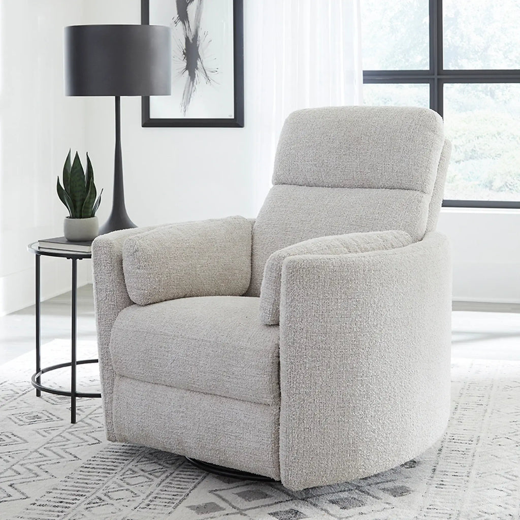 RADIUS ANGORA LINEN Manual Swivel Glider Recliner