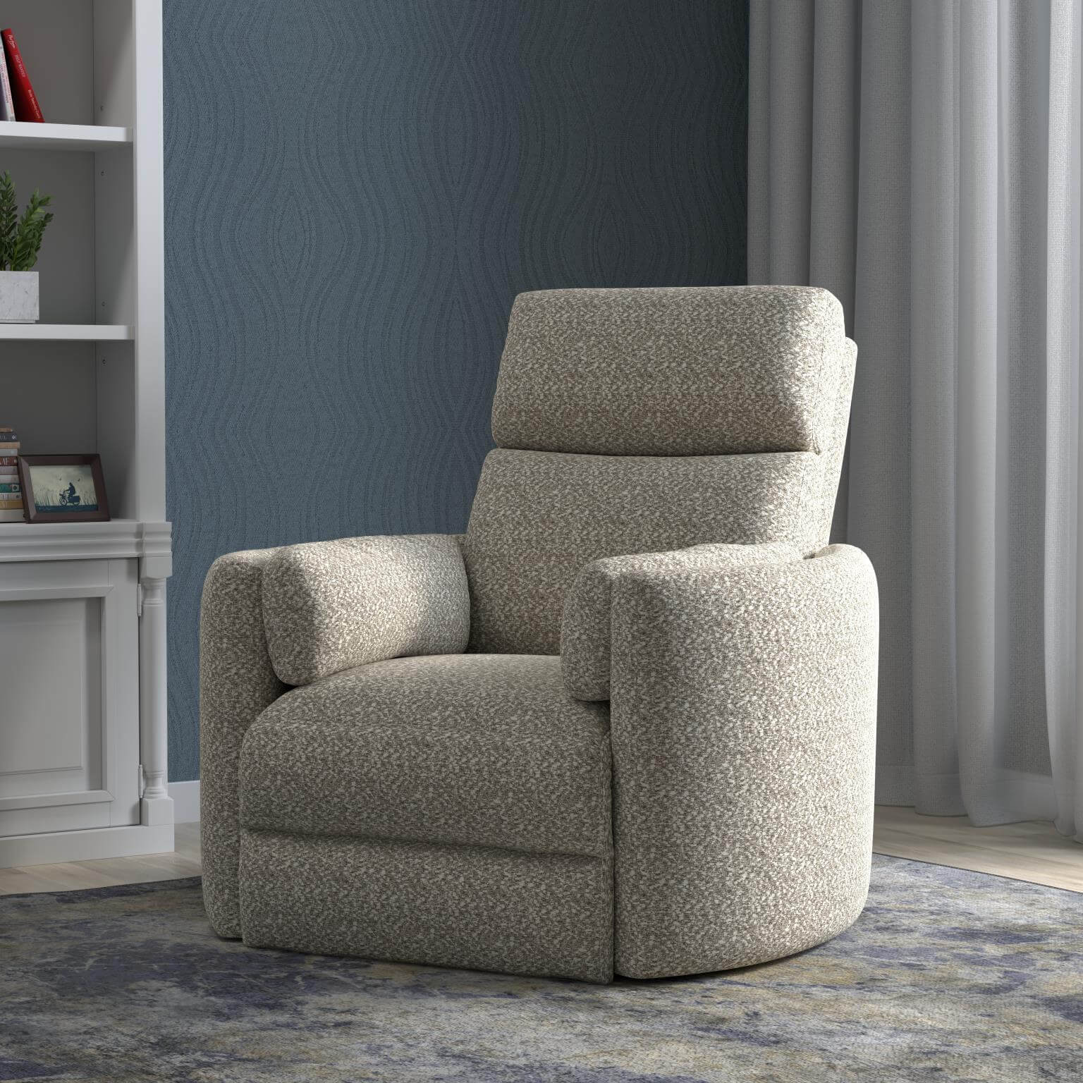 Parker House RADIUS Power Swivel Glider Recliner in Tatur River Rock