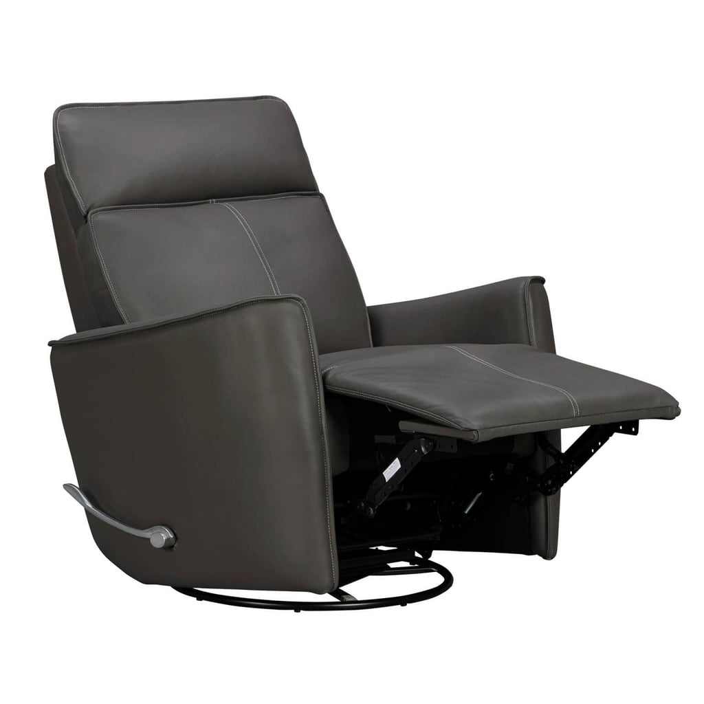 Roxy Manual Leather Swivel Gilder Recliner