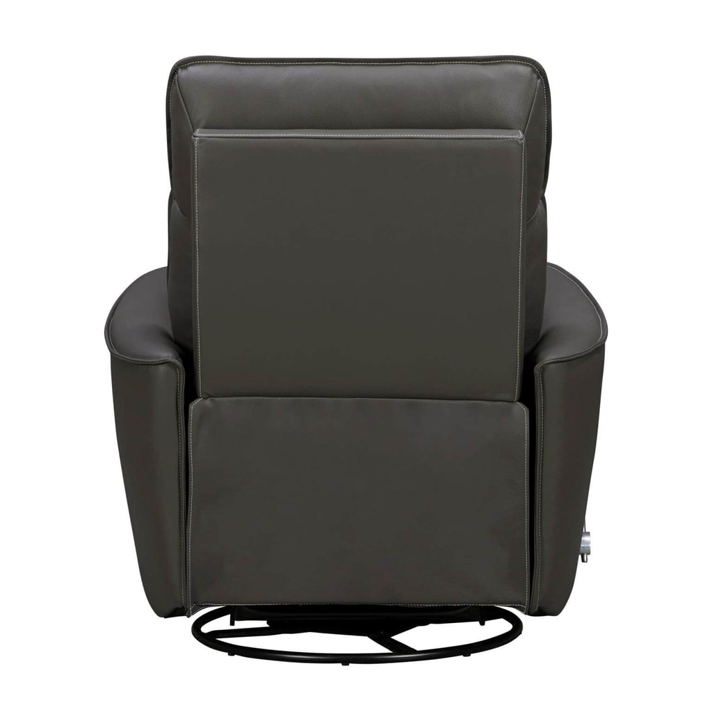 Roxy Manual Leather Swivel Gilder Recliner