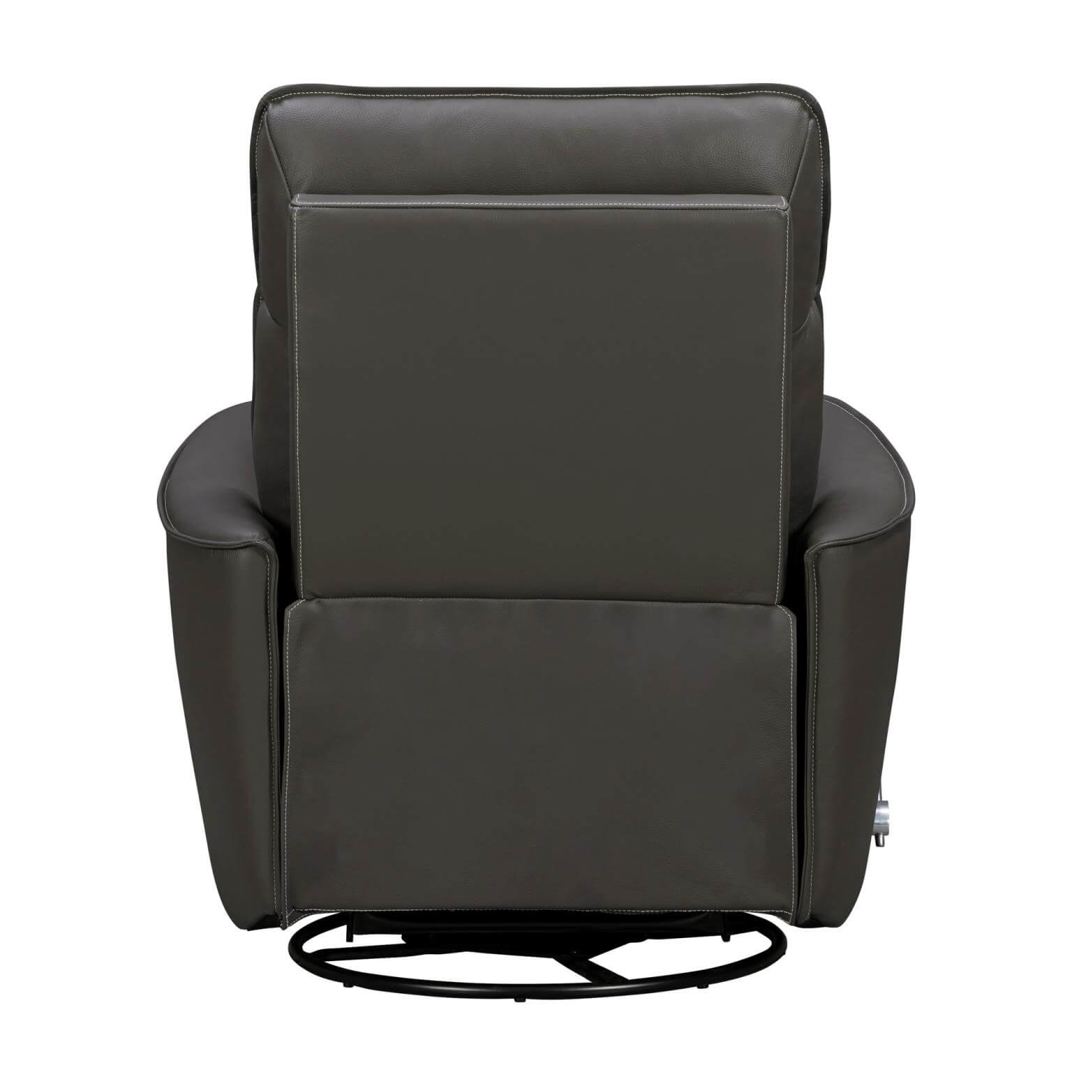 Roxy Manual Leather Swivel Gilder Recliner