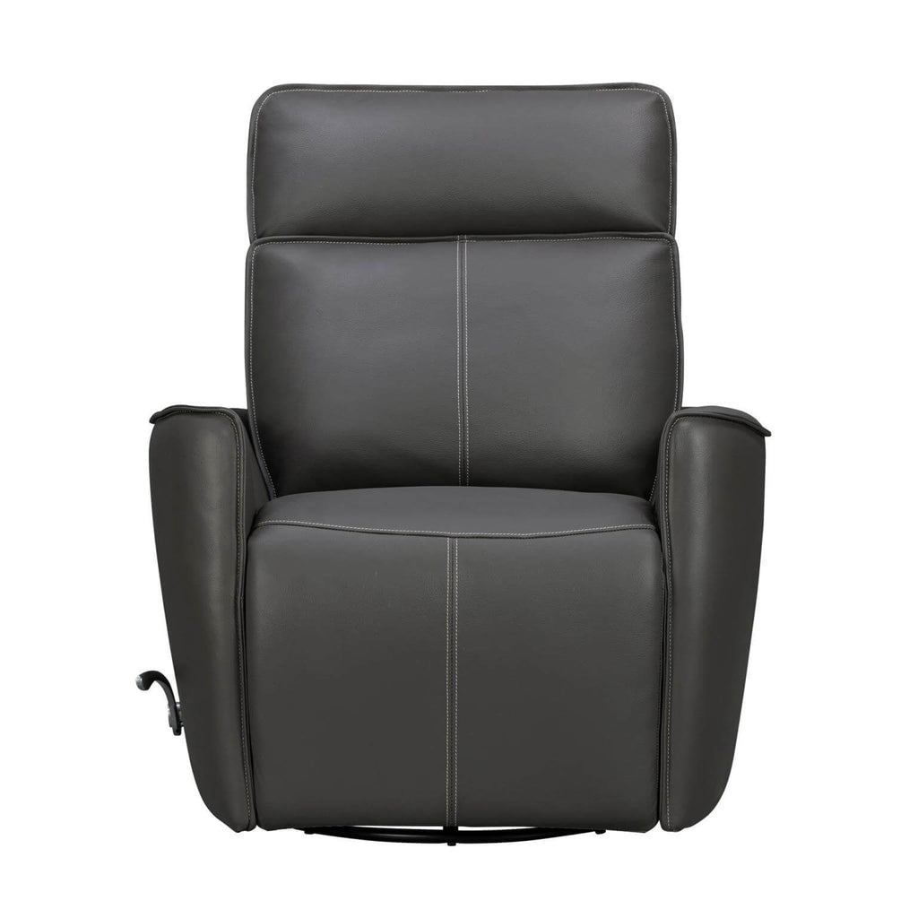 Roxy Manual Leather Swivel Gilder Recliner