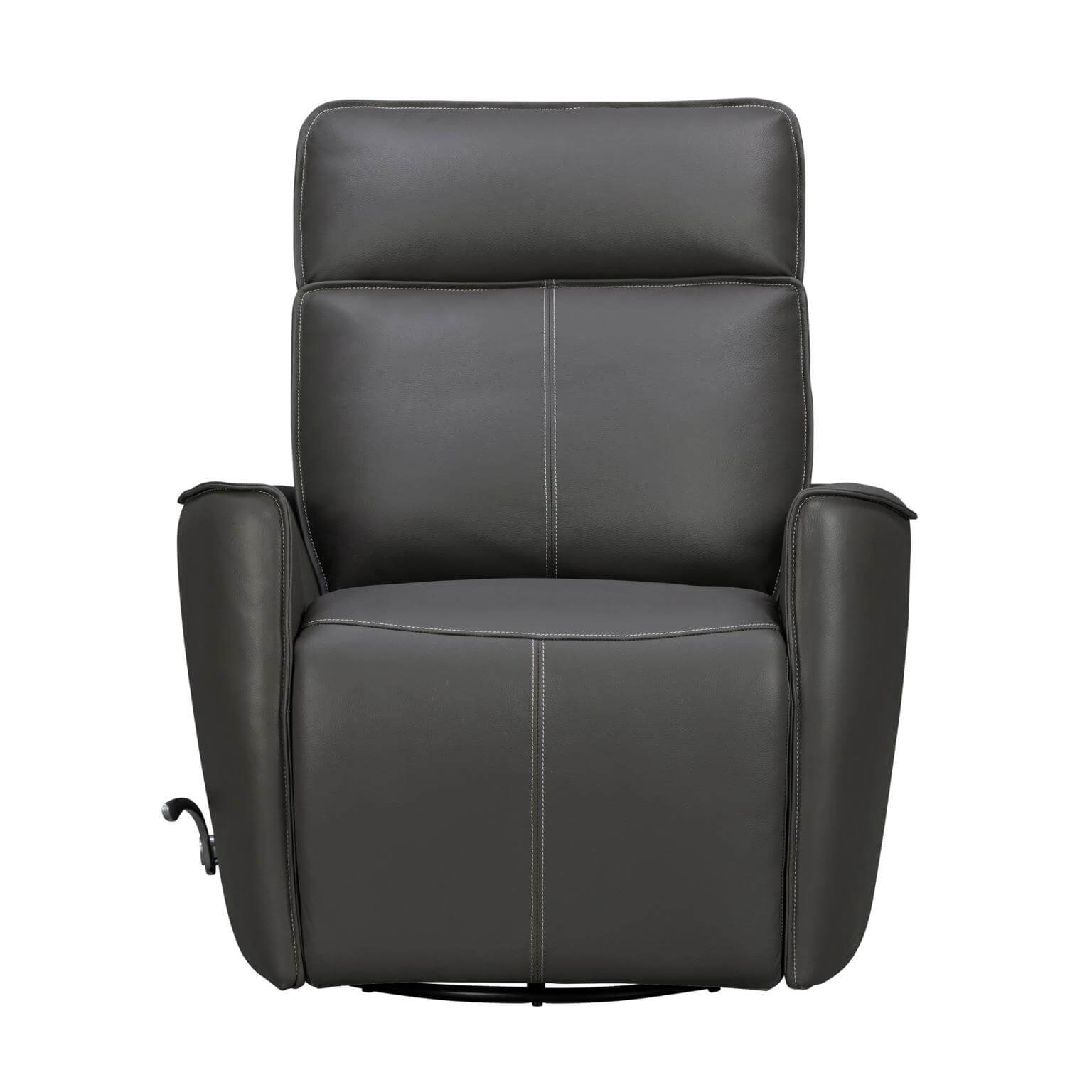 Roxy Manual Leather Swivel Gilder Recliner