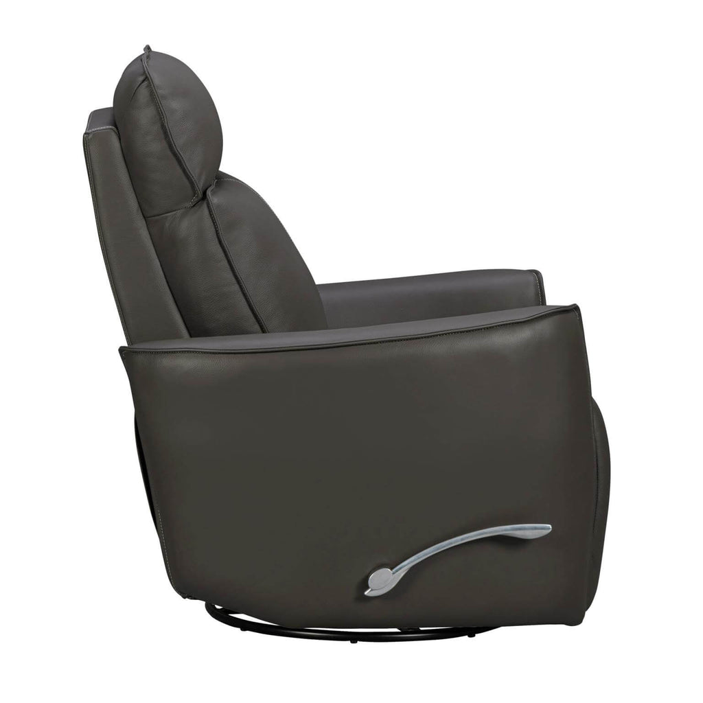 Roxy Manual Leather Swivel Gilder Recliner