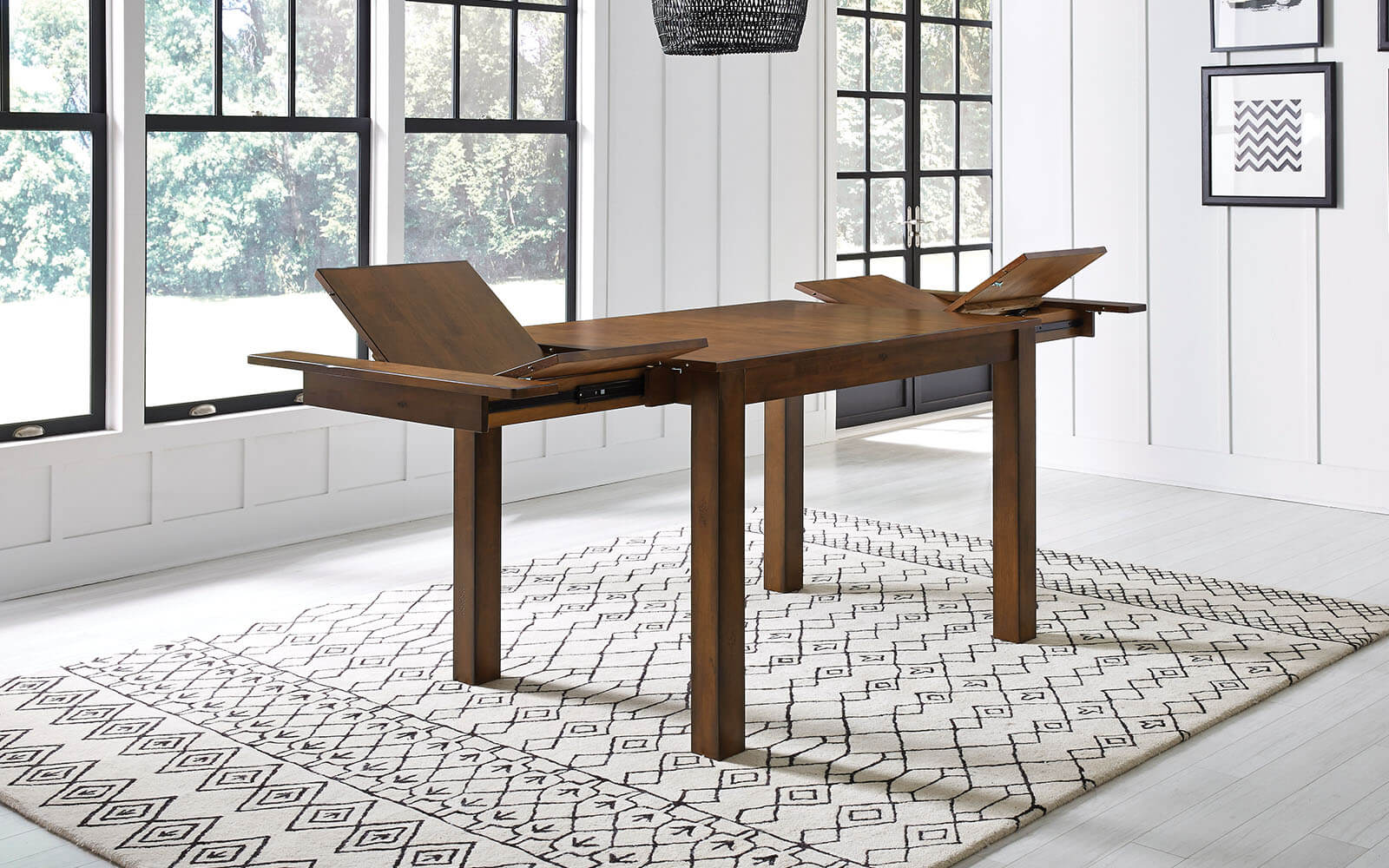 A-America Mariposa Rustic Whisky Gathering Table & 6 Chairs