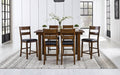 A-America Mariposa Rustic Whisky Gathering Table & 6 Chairs
