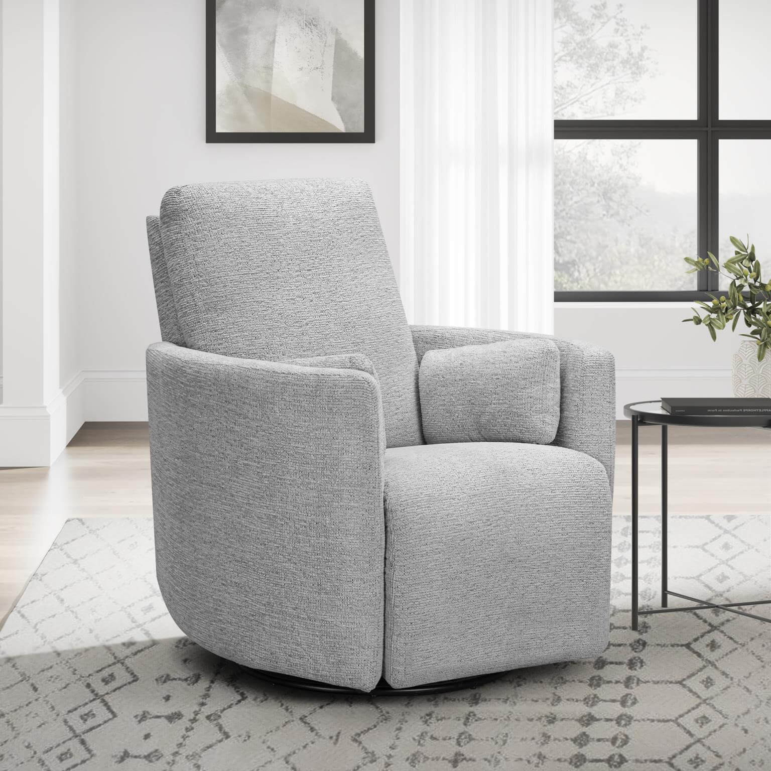 Turner Swivel Glider in Vincent Fog