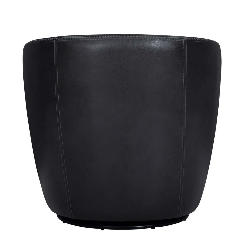 BAROLO Vintage Onyx Swivel Club Chair