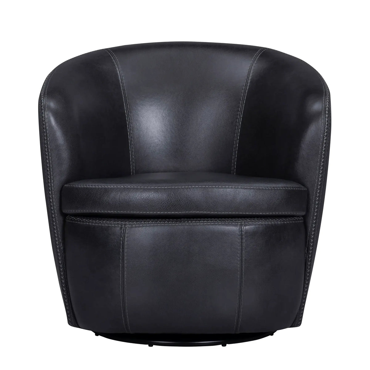 BAROLO Vintage Onyx Swivel Club Chair