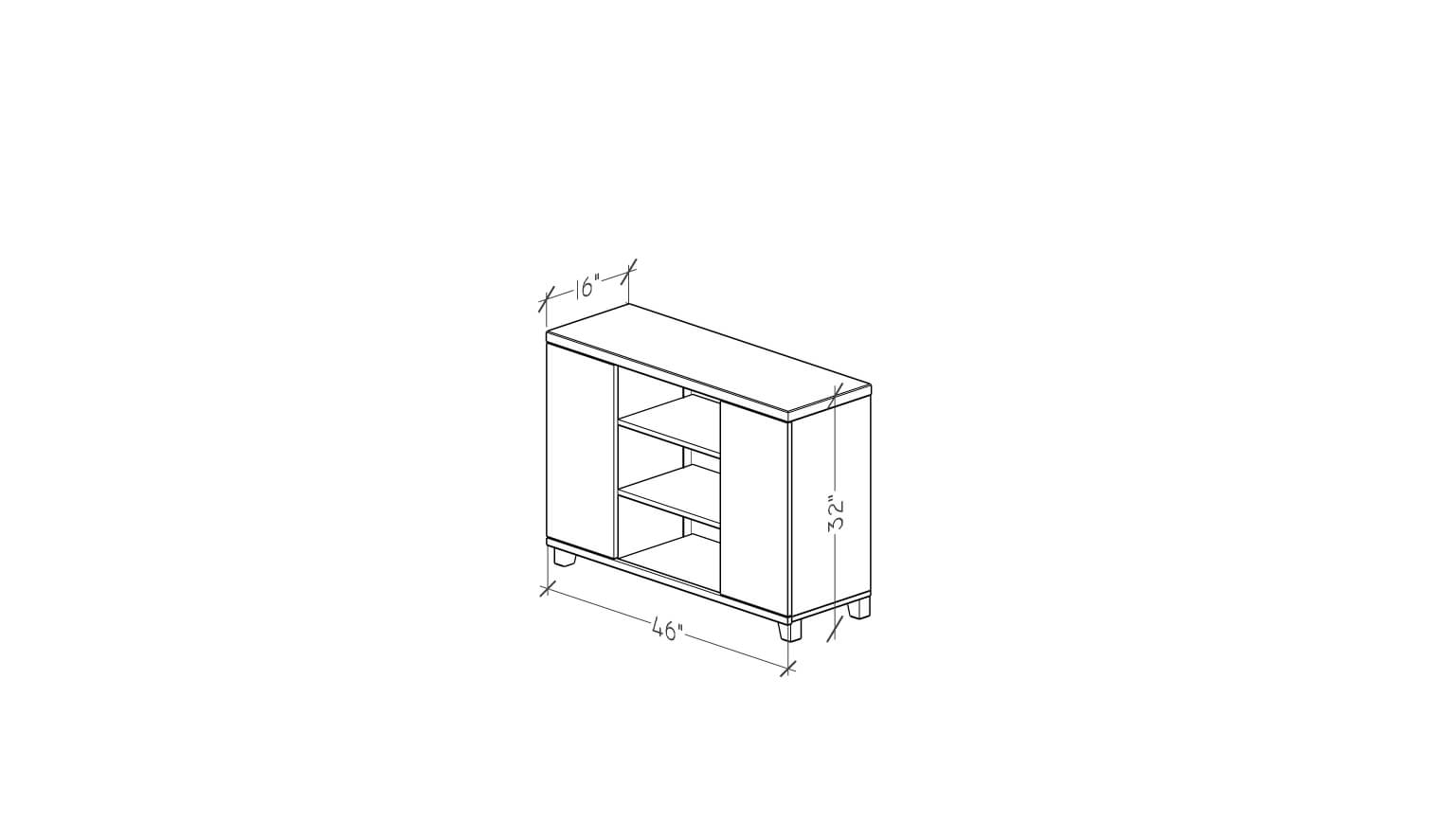 Perdue TV Media Console S'mores & Black Woodgrain